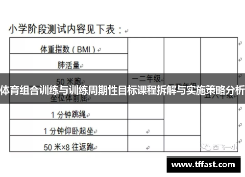 体育组合训练与训练周期性目标课程拆解与实施策略分析